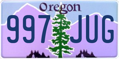 OR license plate 997JUG