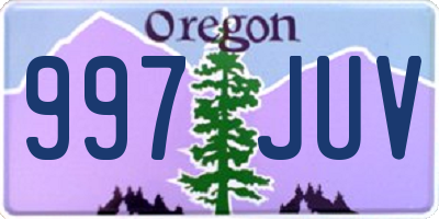 OR license plate 997JUV