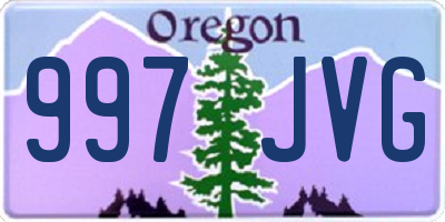 OR license plate 997JVG