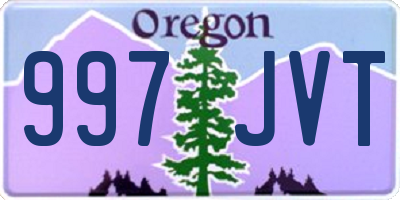 OR license plate 997JVT