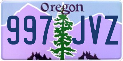 OR license plate 997JVZ