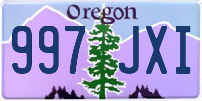 OR license plate 997JXI
