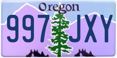 OR license plate 997JXY