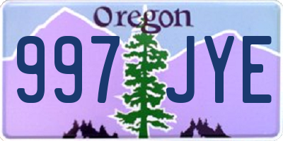 OR license plate 997JYE