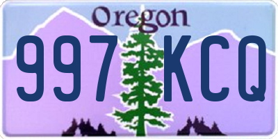 OR license plate 997KCQ