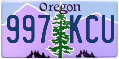 OR license plate 997KCU