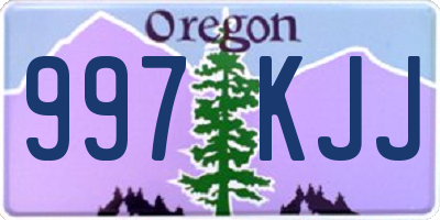 OR license plate 997KJJ