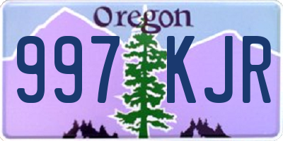 OR license plate 997KJR