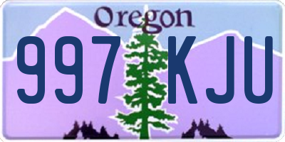 OR license plate 997KJU