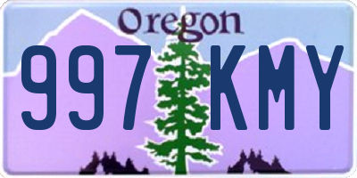 OR license plate 997KMY
