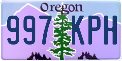 OR license plate 997KPH