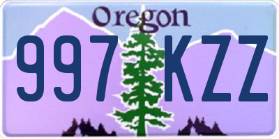 OR license plate 997KZZ