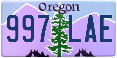 OR license plate 997LAE