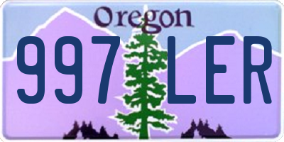 OR license plate 997LER