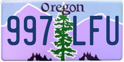 OR license plate 997LFU