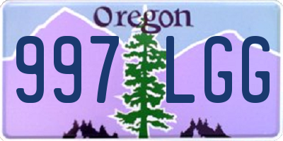 OR license plate 997LGG