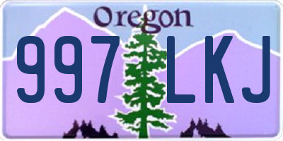 OR license plate 997LKJ