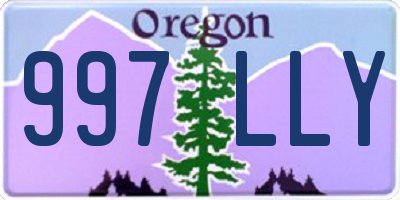 OR license plate 997LLY