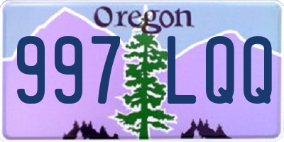 OR license plate 997LQQ