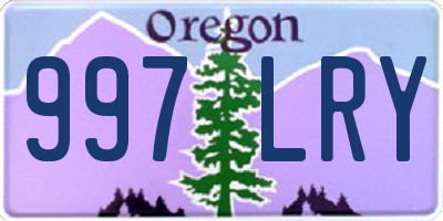 OR license plate 997LRY