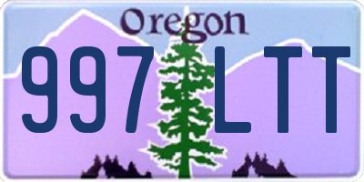 OR license plate 997LTT