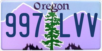 OR license plate 997LVV