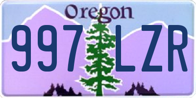 OR license plate 997LZR