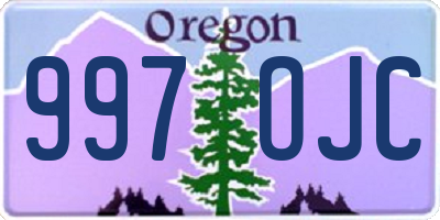 OR license plate 997OJC