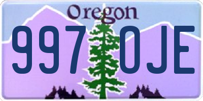 OR license plate 997OJE