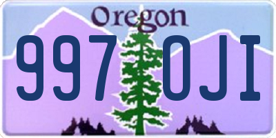 OR license plate 997OJI