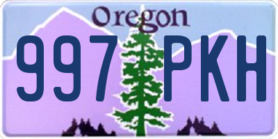 OR license plate 997PKH