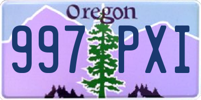 OR license plate 997PXI
