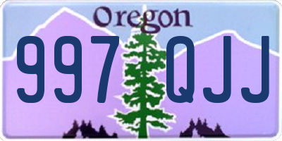 OR license plate 997QJJ