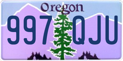 OR license plate 997QJU