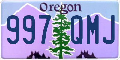 OR license plate 997QMJ