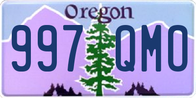 OR license plate 997QMO