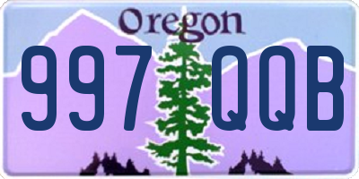 OR license plate 997QQB