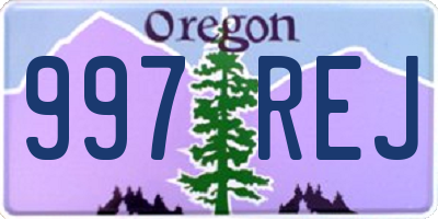 OR license plate 997REJ