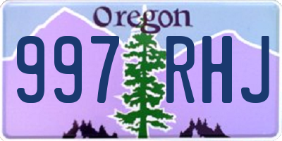 OR license plate 997RHJ