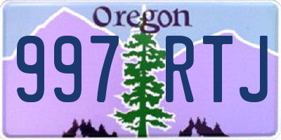 OR license plate 997RTJ