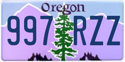 OR license plate 997RZZ