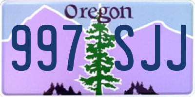 OR license plate 997SJJ