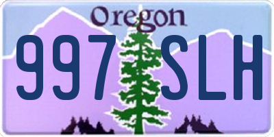 OR license plate 997SLH