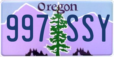 OR license plate 997SSY