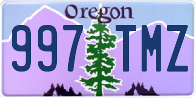 OR license plate 997TMZ