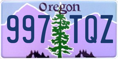 OR license plate 997TQZ