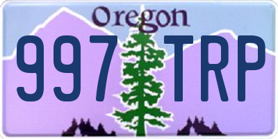 OR license plate 997TRP