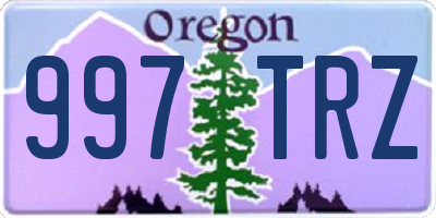 OR license plate 997TRZ