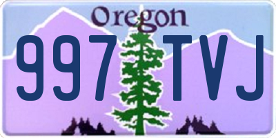 OR license plate 997TVJ