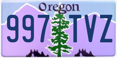 OR license plate 997TVZ